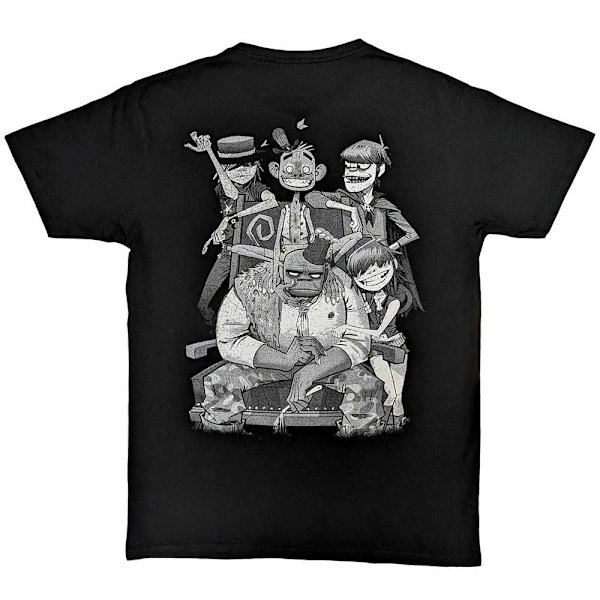 Gorillaz Unisex Adult Pocket Spray - George Group T-Shirt M Bla Black M