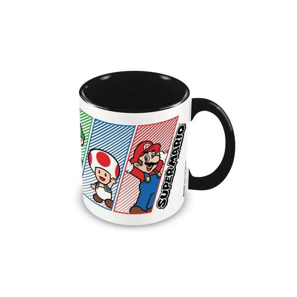 Super Mario Inner Two Tone Mug One Size Multicoloured Multicoloured One Size