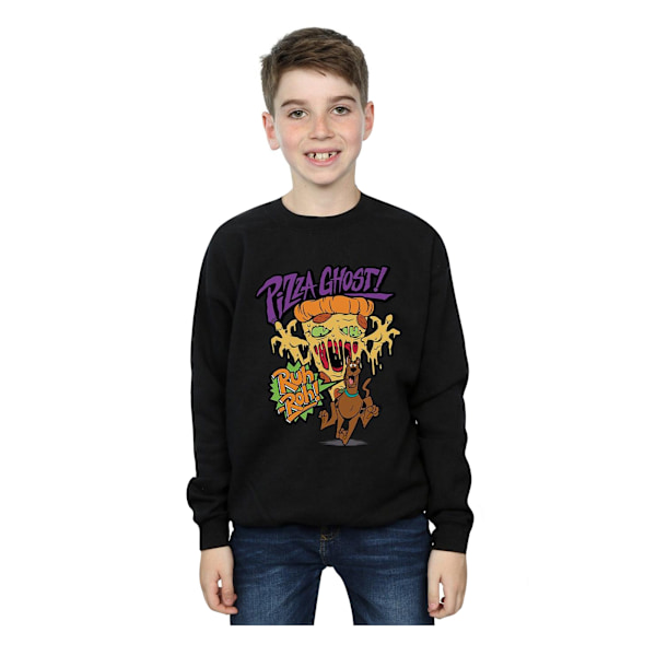 Scooby Doo Boys Pizza Ghost Sweatshirt 7-8 år Svart Black 7-8 Years