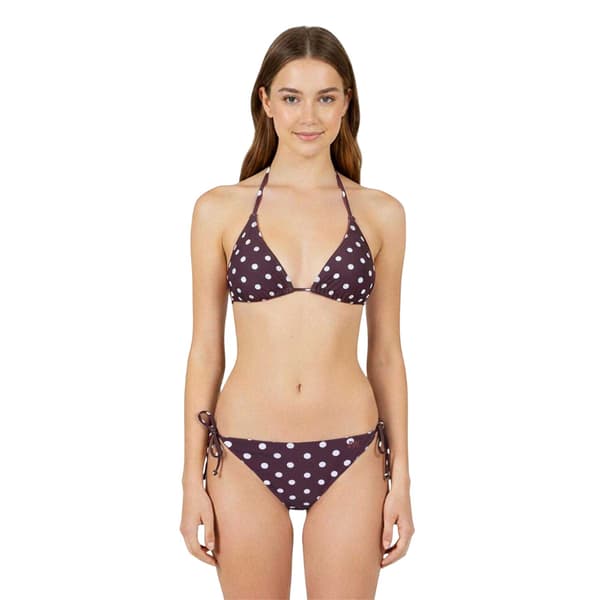 Jack Wills Dam Kickback Triangle Bikini Top 8 UK Choc Chocolate 8 UK