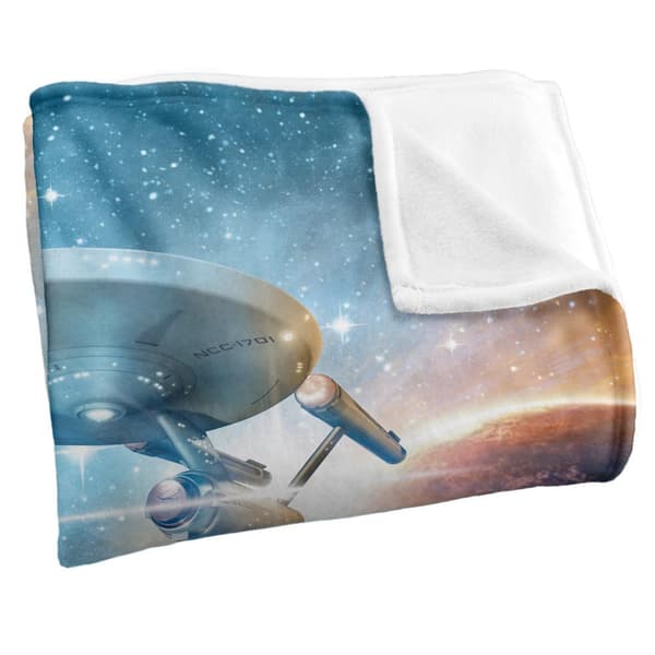Star Trek Final Frontier Silkeslen Supermjuk Filt One Size Blå/ Blue/Multicoloured One Size