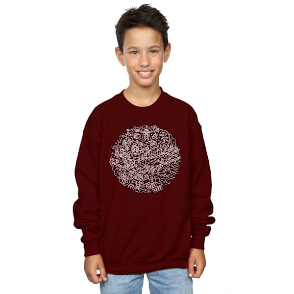 Star Wars Pojkar Jul Dödsstjärnan Sweatshirt 9-11 År Bourgogne Burgundy 9-11 Years