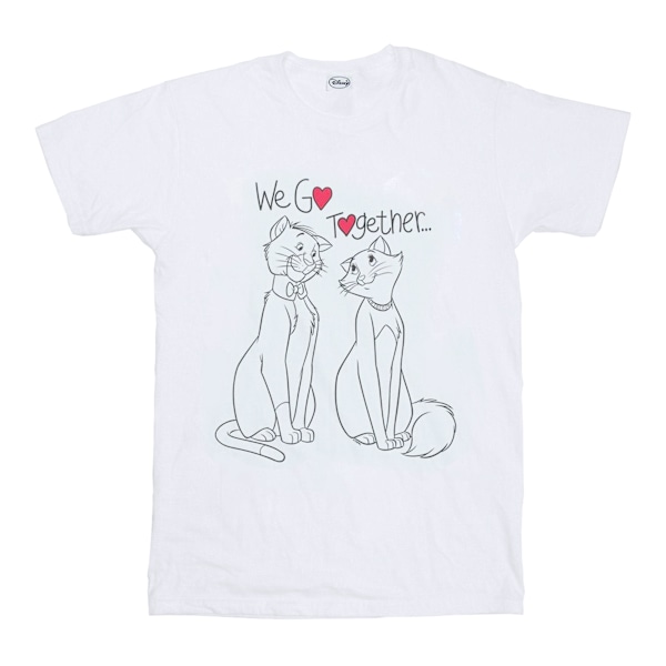 Disney Girls Aristocats We Go Together Bomull T-shirt 9-11 År White 9-11 Years