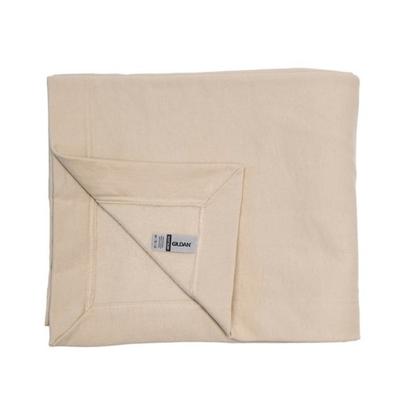 Gildan Heavy Blend Fleece Stadiumfilt En Storlek Sand Sand One Size