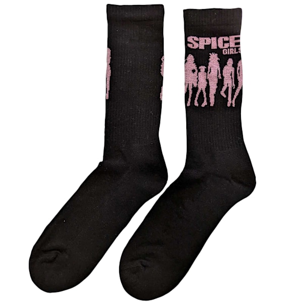 Spice Girls Unisex Vuxen Silhouette Strumpor 7 UK-11 UK Svart Black 7 UK-11 UK