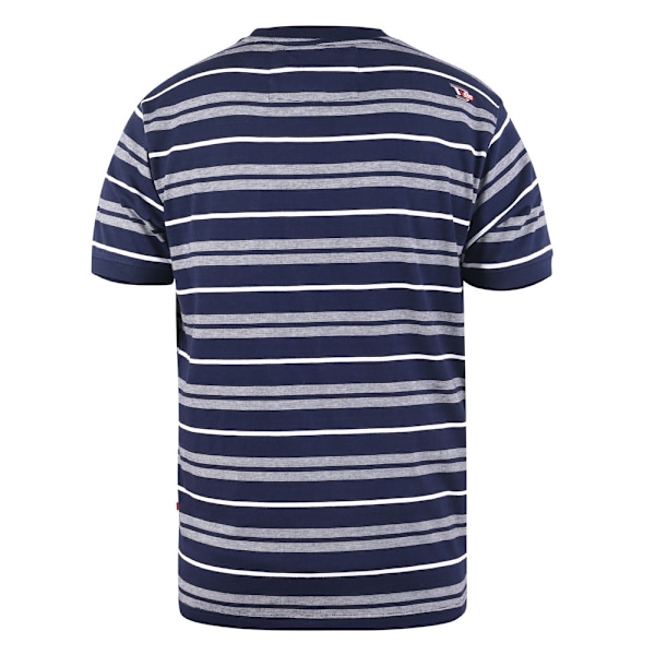 Duke Herr D555 Piccadilly Garnfärgad Randig Jacquard Kingsize T- Navy/White 6XL