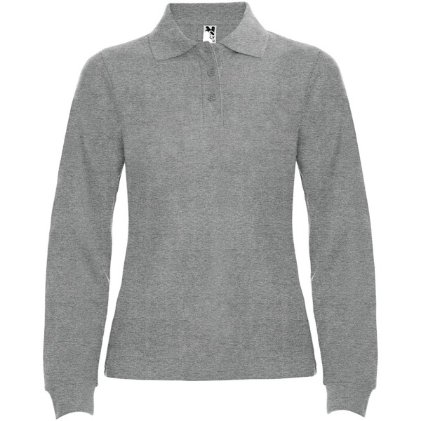 Roly Dam/Dam Estrella Långärmad Pikétröja S Gråmelerad Grey Marl S