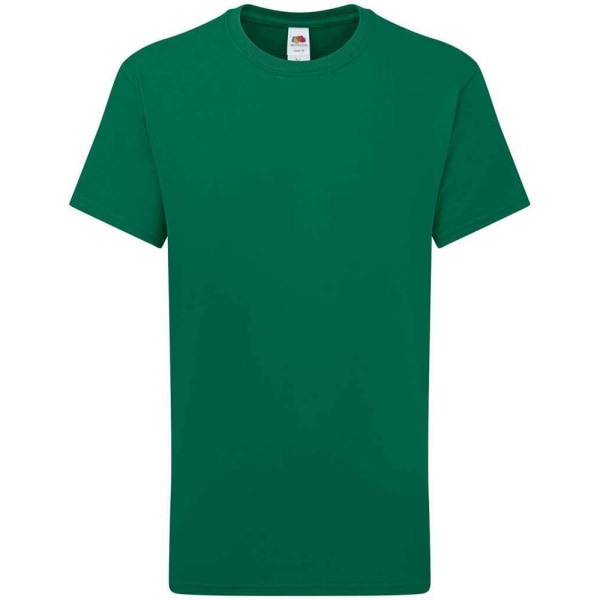 Fruit of the Loom barn/barn Iconic 195 Premium T-shirt 14- College Green 14-15 Years