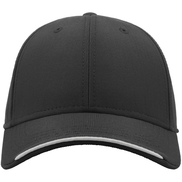Atlantis Estoril 6 Panel Jacquard Recycled Baseball Cap One Size Dark Grey One Size