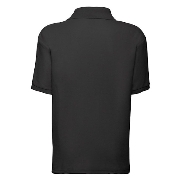 Fruit Of The Loom Barn/Barn Unisex 65/35 Pique Polotröja Black 12-13