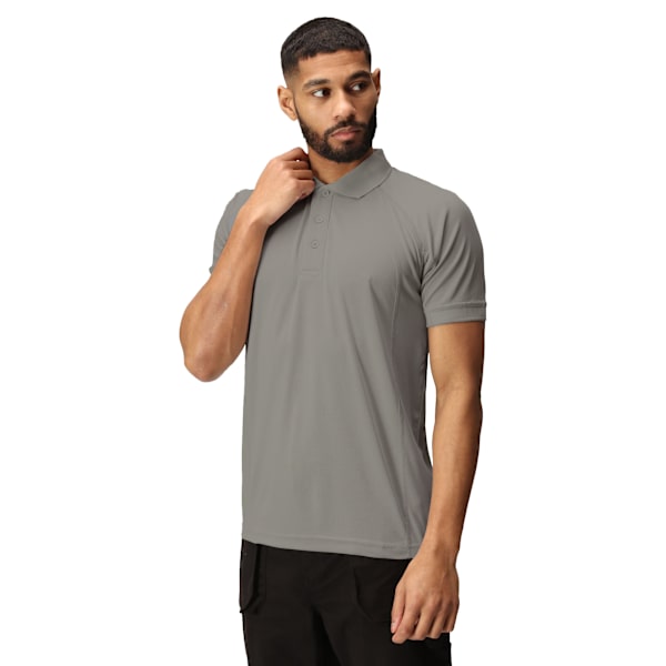 Regatta Professional Coolweave Kortärmad Poloskjorta L S Silver Grey L