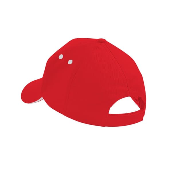 Beechfield Unisex Ultimate 5 Panel Kontrast Basebollkeps med S Classic Red/White One Size