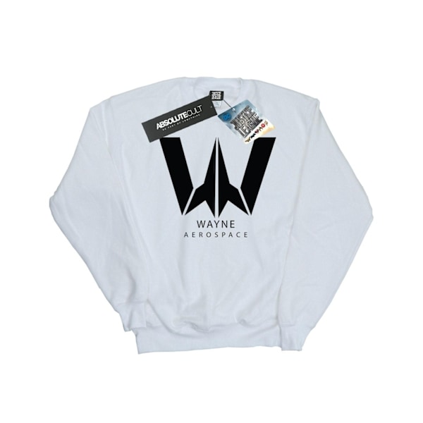 DC Comics Boys Justice League Movie Wayne Aerospace Sweatshirt White 7-8 Years