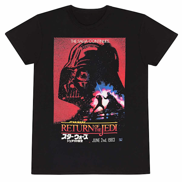 Star Wars: Återkomsten av Jedi Unisex Vuxen Darth Vader T-shirt Black XL