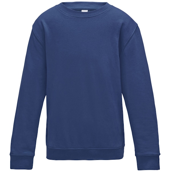 AWDis Just Hoods Barn/Kids Enfärgad Sweatshirt med Rund Hals 12-1 Royal Blue 12-13 Years