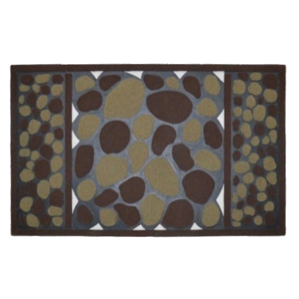 Groundsman Stoney Flock Mat En Storlek Brun Brown One Size