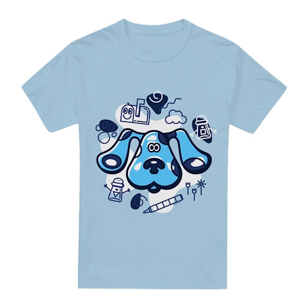 Blue´s Clues Herr T-Shirt Med Vänner S Ljusblå Light Blue S