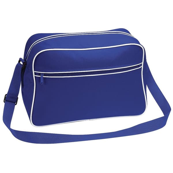 Bagbase Retro 18L Axelväska One Size Svart/Vit Black/White One Size