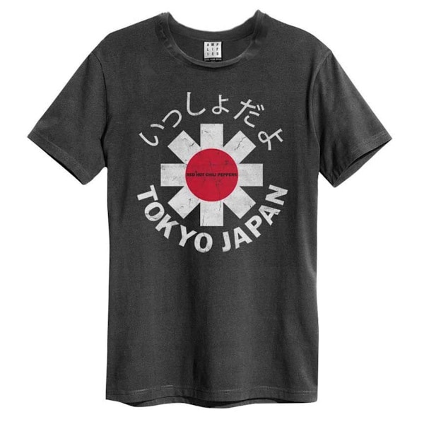 Amplified Unisex Vuxen Tokyo Japan Red Hot Chili Peppers T-shirt Charcoal S