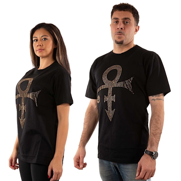 Prince Unisex Symbolprydd T-shirt XL Svart/Guld Black/Gold XL