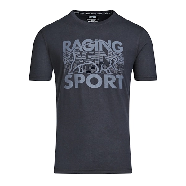 Raging Bull Herr RB Sport Grafisk Tryckt T-shirt 4XL Svart Black 4XL