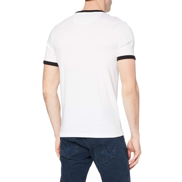 Farah Herr Ringer Broderad T-shirt S Vit White S