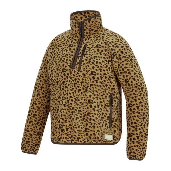 Regatta Dam Frankie Leopardmönstrad Halvdragkedja Fleecetopp Leopard 18 UK