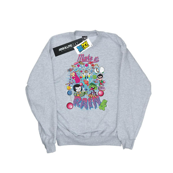 DC Comics Boys Teen Titans Go Make It Rain Sweatshirt 7-8 år Sports Grey 7-8 Years