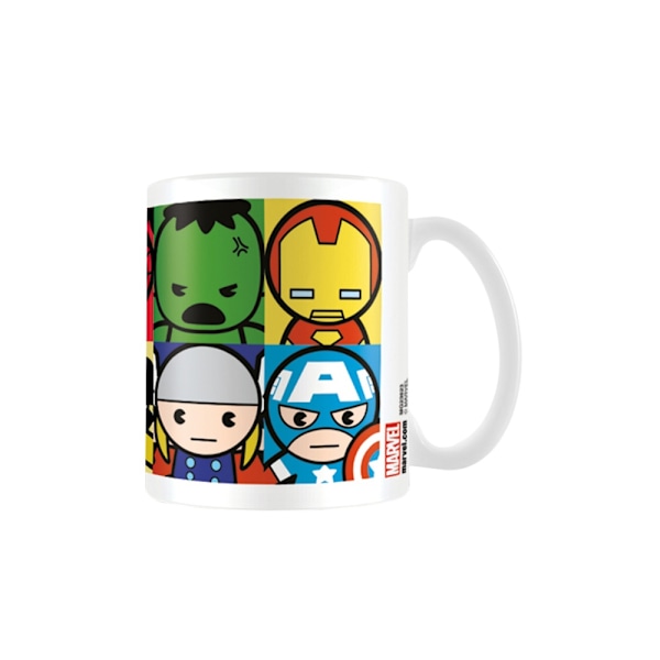 Marvel Kawaii Karaktärer Mugg En Storlek Flerfärgad Multicoloured One Size