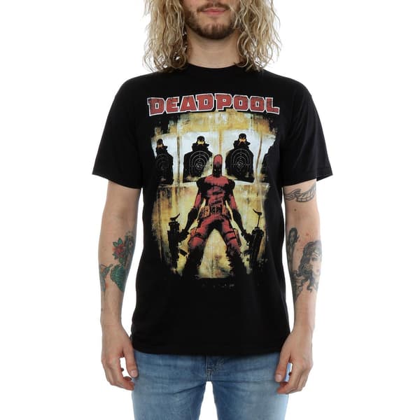 Marvel Herr Deadpool Target Practice T-Shirt 3XL Svart Black 3XL
