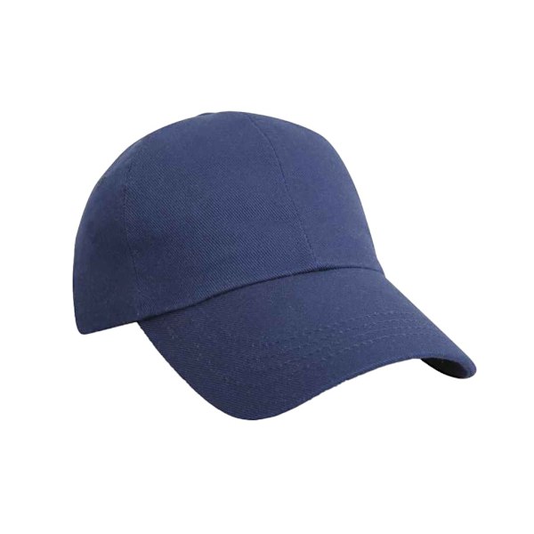 Result Headwear Pro Style Enfärgad Tung Borstad Bomulls Basebollkeps Navy One Size