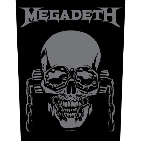 Megadeth Vic Rattlehead Patch One Size Svart/Grå Black/Grey One Size