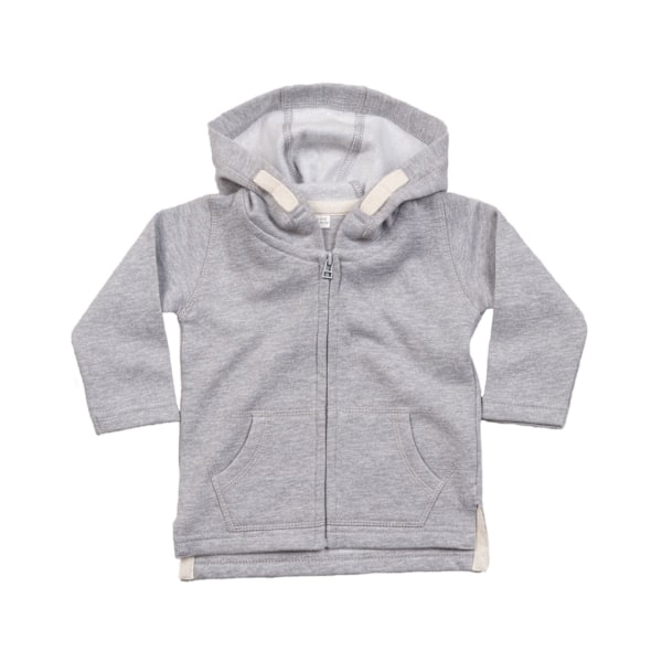 Babybugz Baby Full Zip Hoodie 18-24 månader Heather Marl Heather Marl 18-24 Months