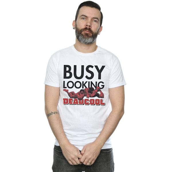 Marvel Deadpool Busy Looking Deadcool T-shirt M Vit White M