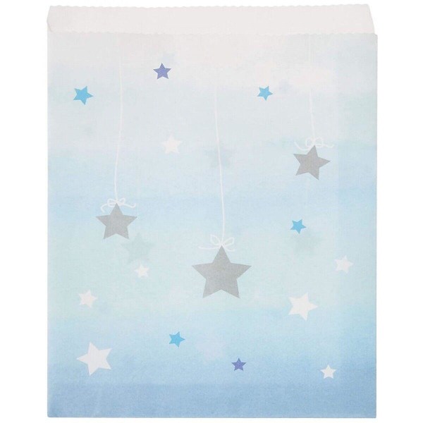Creative Party Twinkle Little Star Treat Bag (paket med 10) One S Blue One Size