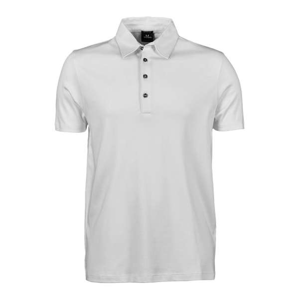 Tee Jays herr Pima kortärmad bomullspolo 3XL vit White 3XL