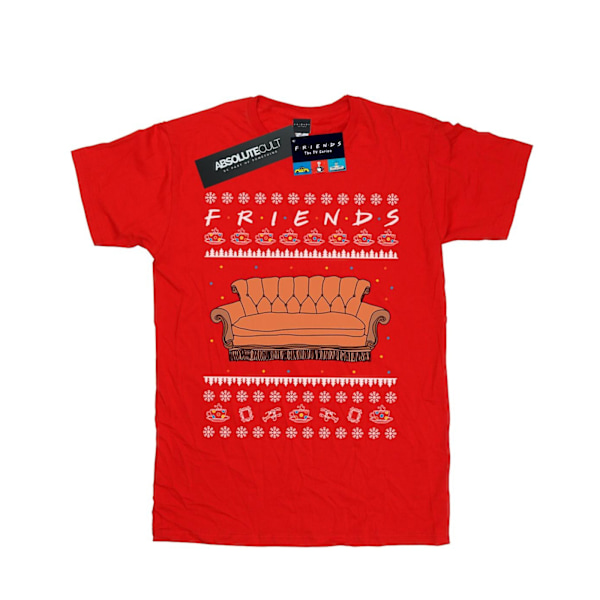 Friends Herr Fair Isle Couch T-shirt 5XL Röd Red 5XL