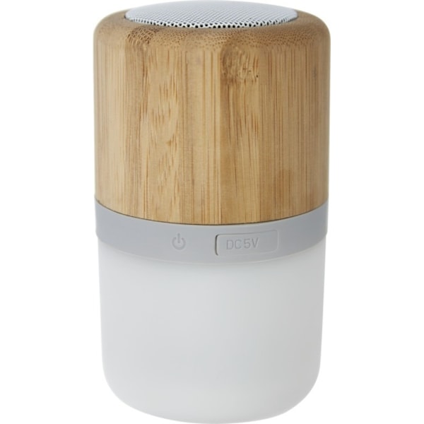 Bullet Aurea Bamboo Light Up Bluetooth-högtalare One Size Brun/Vit Brown/White One Size