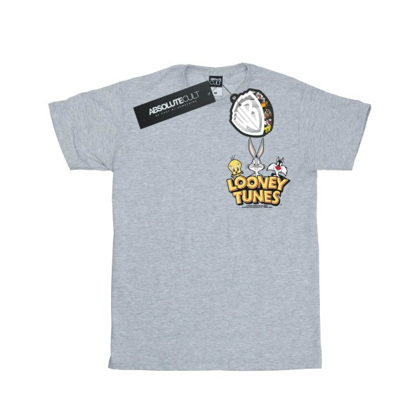 Looney Tunes Herrgrupp Faux Pocket T-Shirt 4XL Sports Grey Sports Grey 4XL