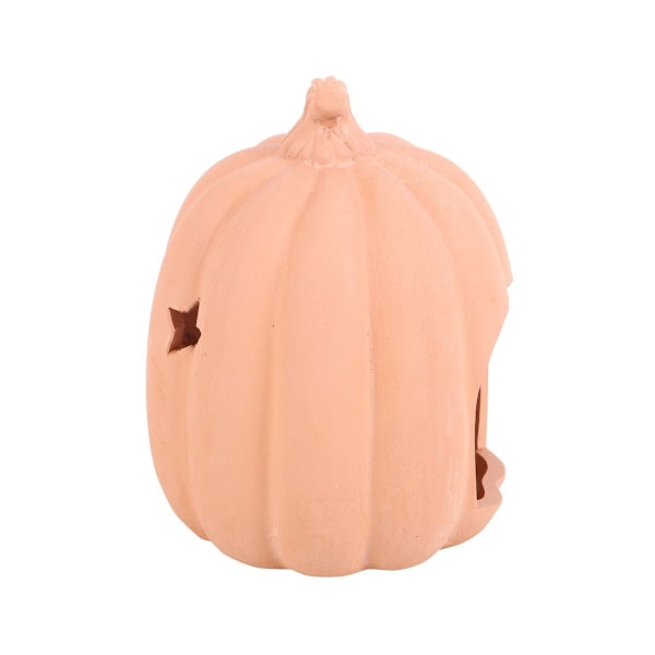 Something Different Terrakotta Pumpa Halloween Tealight Hållare Orange One Size