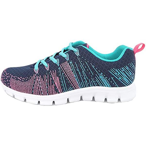 Dek Superlight Dam/Dam Starlight Memory Foam Tränare 4 U Navy/Aqua/Fuchsia 4 UK