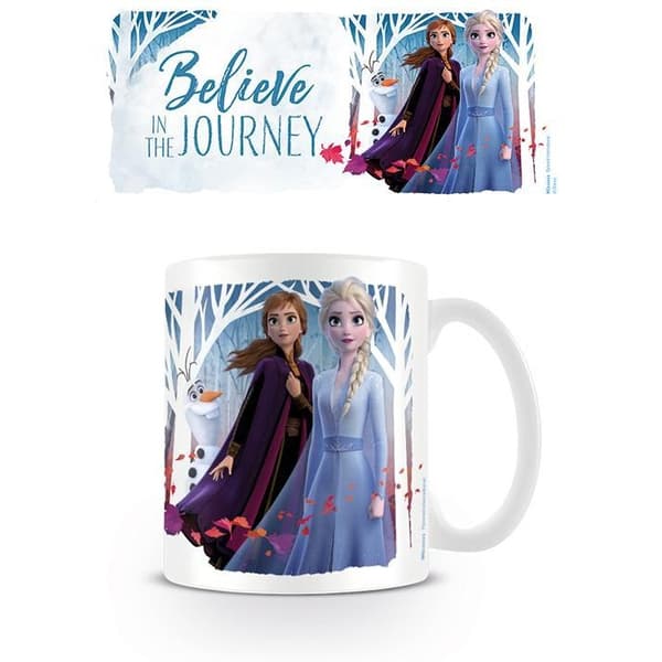 Frozen II Believe In The Journey Mugg One Size Blå/Vit Blue/White One Size