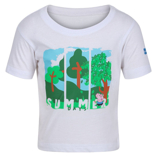 Regatta Barn/Barn Greta Gris Kortärmad T-shirt 4-5 År White 4-5 Years