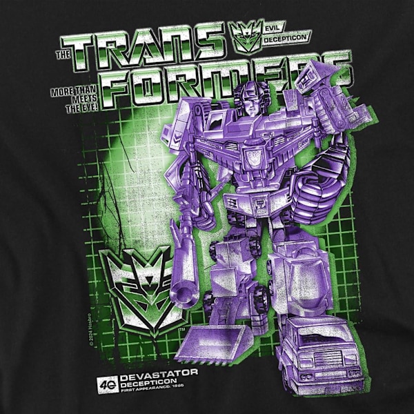 Transformers Herr Devastator Box 40-års T-Shirt S Svart Black S
