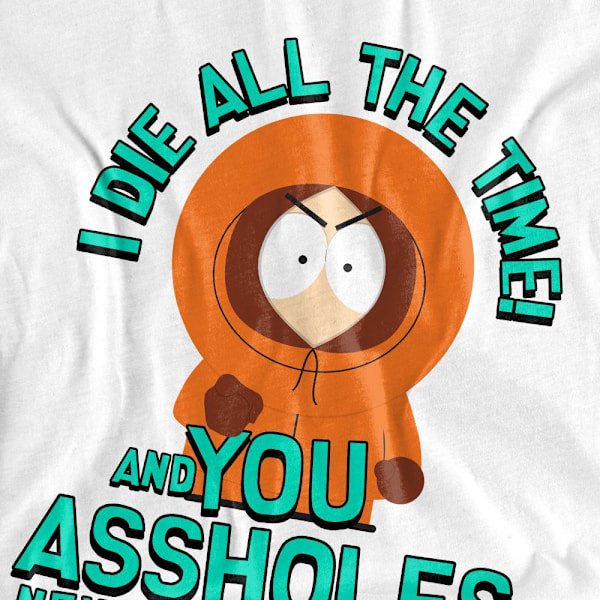 South Park Herr You Assholes Never T-Shirt 3XL Vit White 3XL