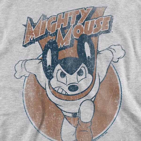 Mighty Mouse Unisex Vuxen Flying with Purpose Sweatshirt S Spor Sport Heather S