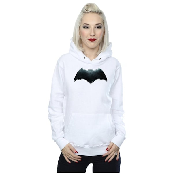 DC Comics Dam/Kvinnor Justice League Film Batman Emblem Huva White XL