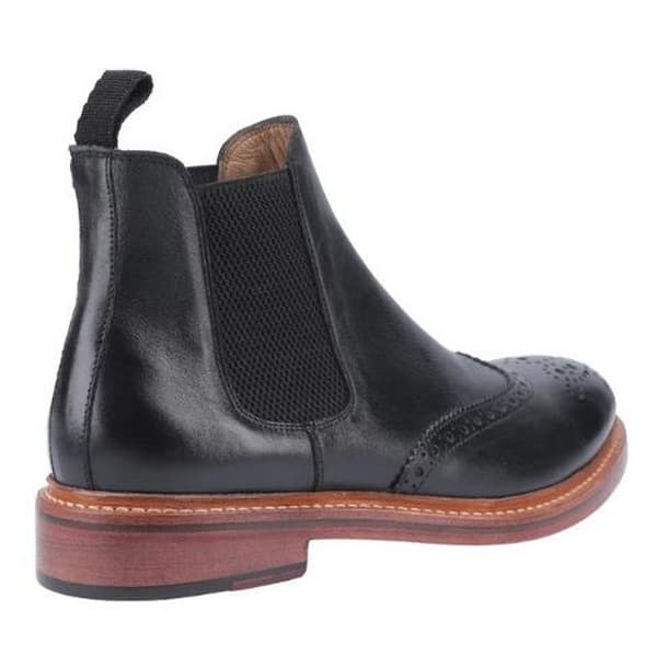 Cotwold herr Siddington läder elastiska dress boots 8 UK Bla Black 8 UK