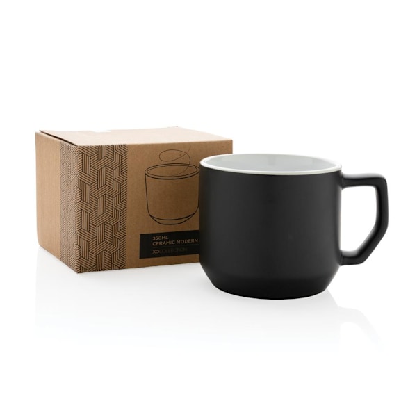 XD Collection Modern Keramikmugg 350ml One Size Svart Black One Size