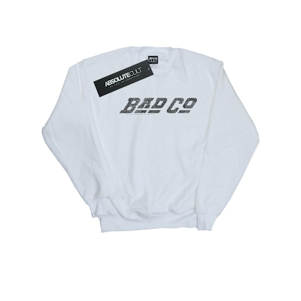 Bad Company Herr Straight Logo Sweatshirt S Vit White S